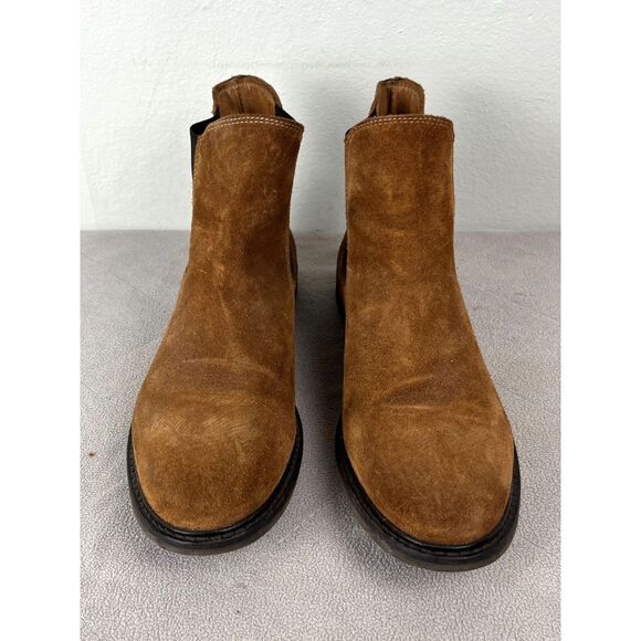 SELECTED Femme Brown Suede Chelsea Pull On Boots Shoes   Women's Size 11 - Picture 2 of 9